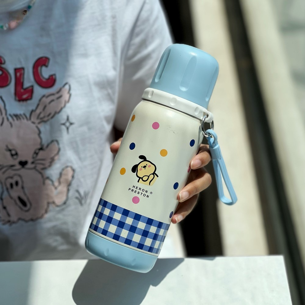 STAINLESS STEEL INSULATED WATER BOTTLE WITH STRAP