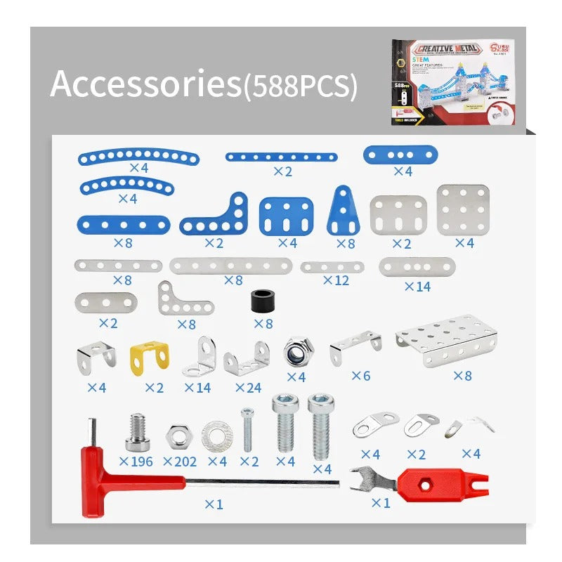 METAL CONSTRUCTION SET LONDON BRIDGE - 588 PCS