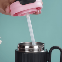 Thumbnail for VACUUM INSULATED STAINLESS STEEL TUMBLER BOTTEL WITH HANDLE ( PACK OF 1 )