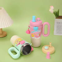 Thumbnail for RAINBOW KIDS SIPPER BOTTLE WITH HANDLE & STRAW