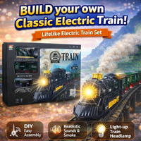Thumbnail for CLASSIC ELECTRIC TRAIN SET – DIY LIGHT & SMOKE TRAIN ADVENTURE
