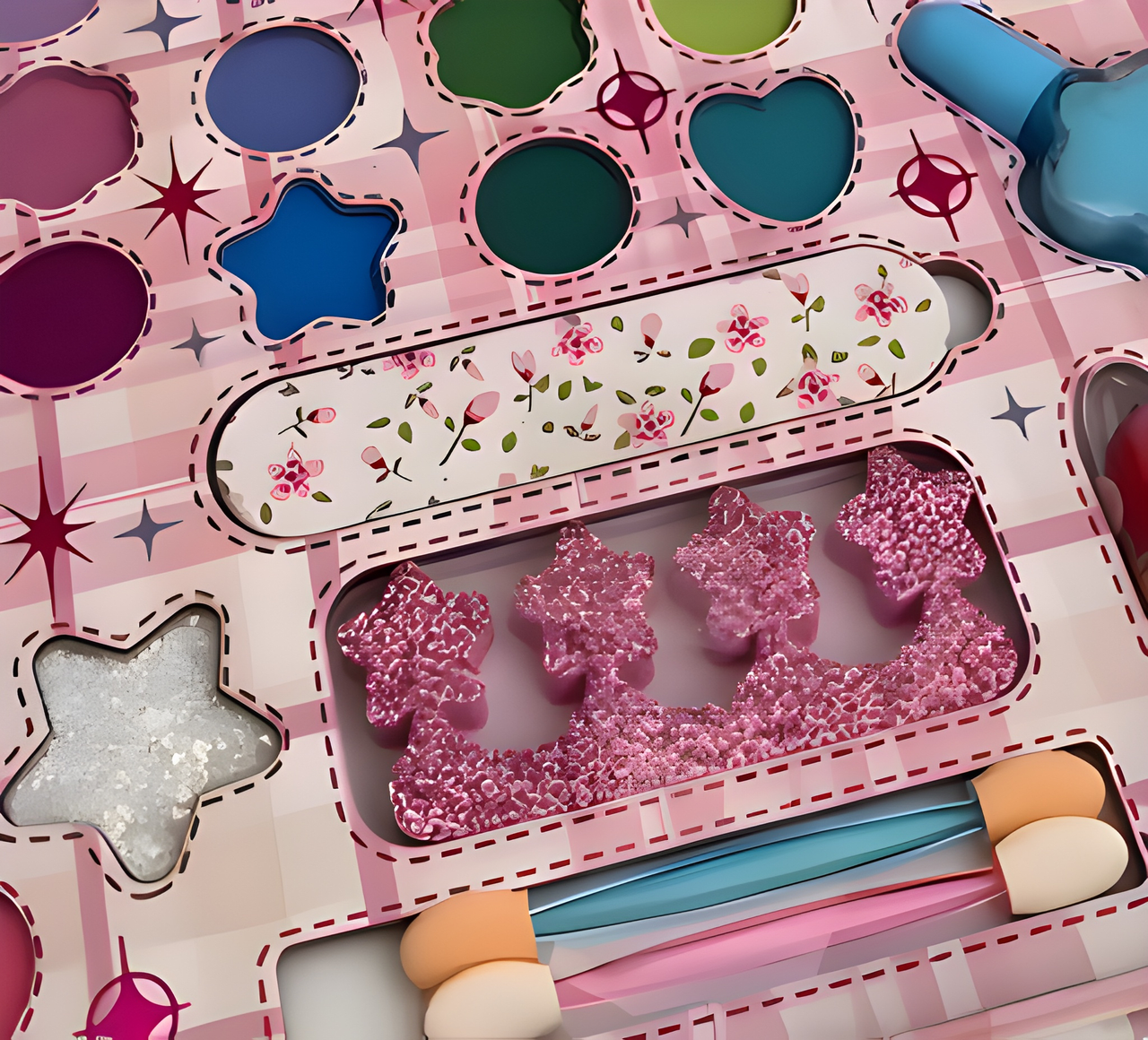 28 IN 1 KUROMI MAKEUP 3 LAYERS KIT FOR GIRLS