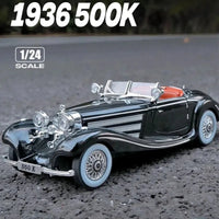 Thumbnail for 1:24 MERCEDES BENZ 1936 500K CLASSIC VINTAGE DIECAST ALLOY MODEL CAR