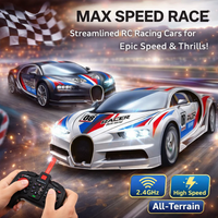 Thumbnail for MAX SPEED RC RACING CAR WITH LED LIGHTS & FULL CONTROL – HIGH-SPEED SPORTS CAR