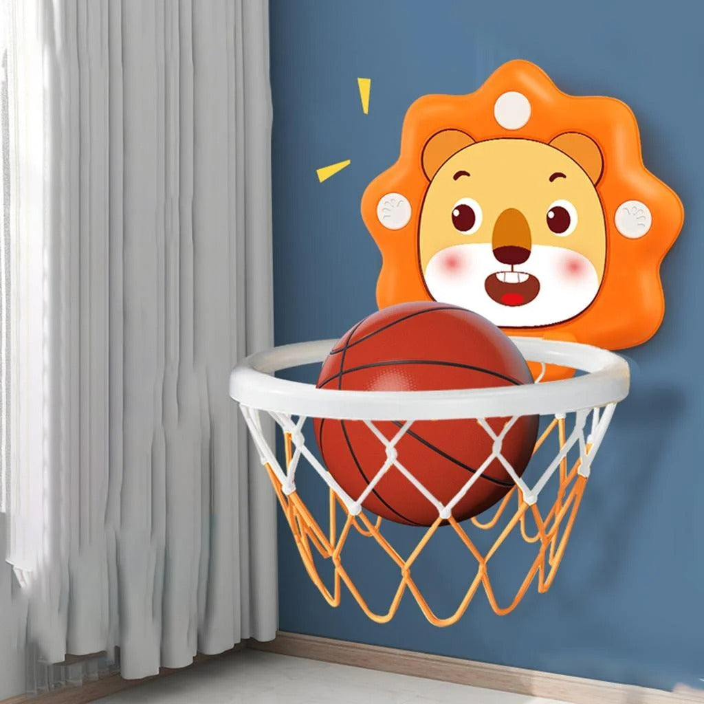 MINI CARTOON ANIMAL BASKETBALL SET