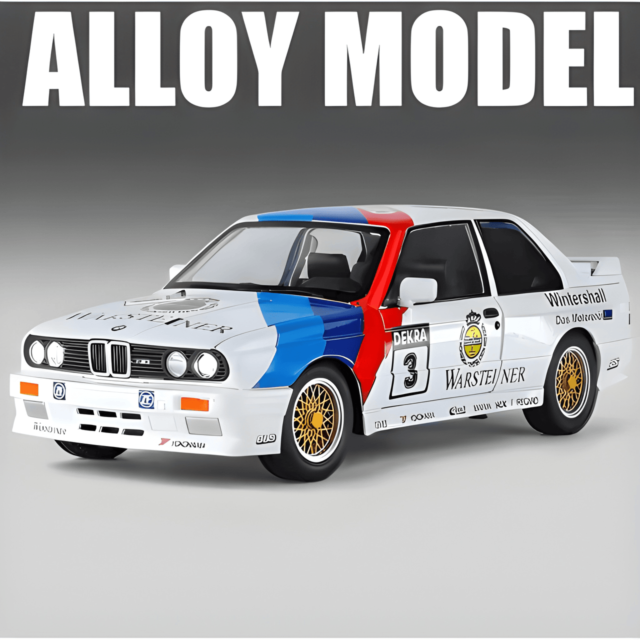 1:24 M3 E30 1988 M POWER FLORAL ALLOY DIE CAST MODEL