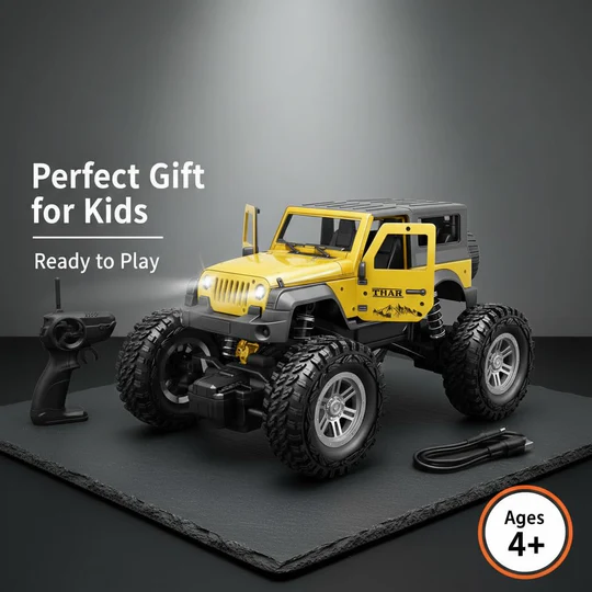 2.4 GHZ RC SPRAY JEEP SUV – OFF-ROAD REMOTE CONTROL CAR WITH MIST EFFECT