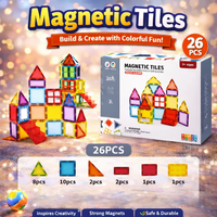 Thumbnail for MAGNETIC TILES BUILDING SET – 26 PCS CREATIVE CONSTRUCTION KIT
