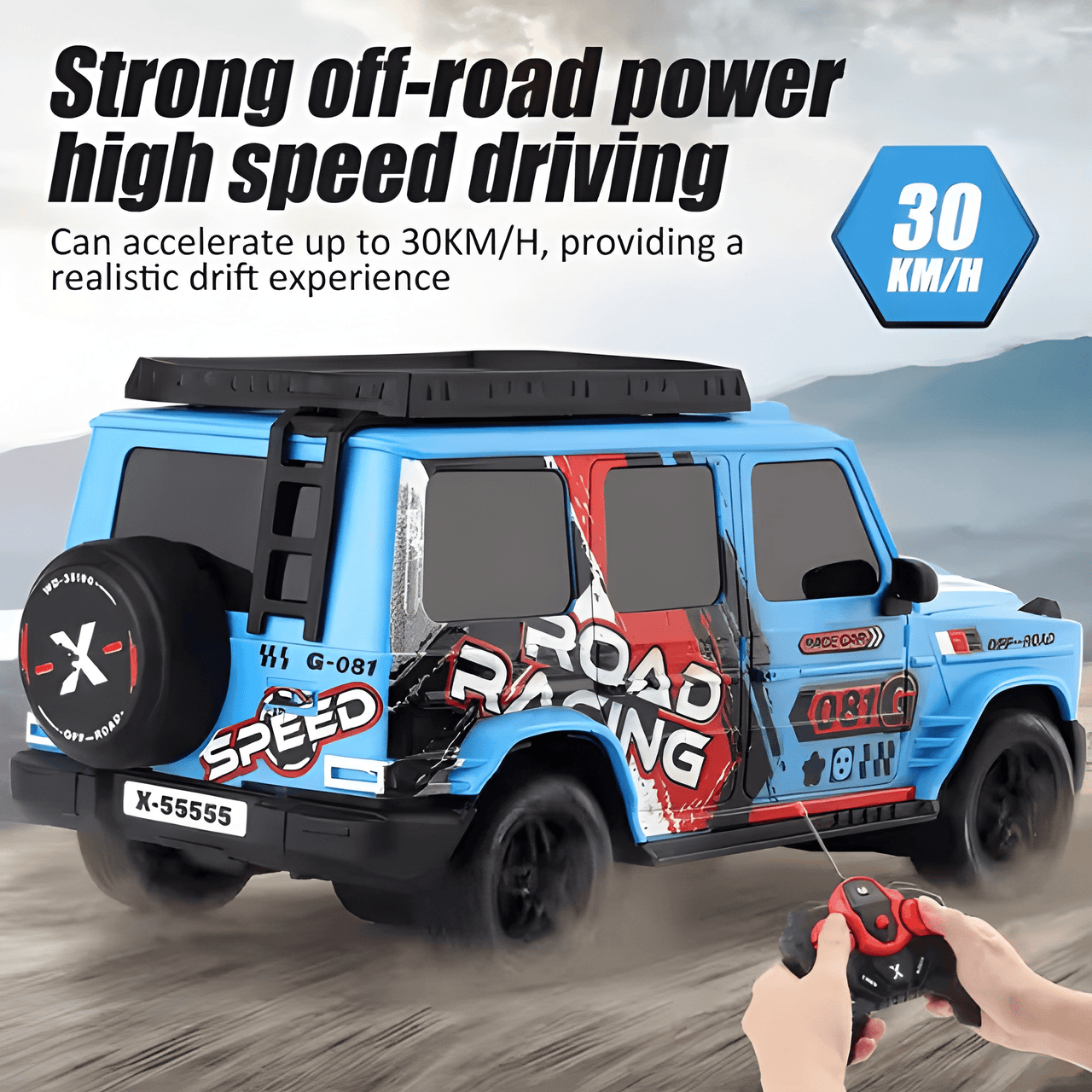 R/C RECHARGEABLE ( 4 CH ) OFF-ROAD CAR FOR KIDS