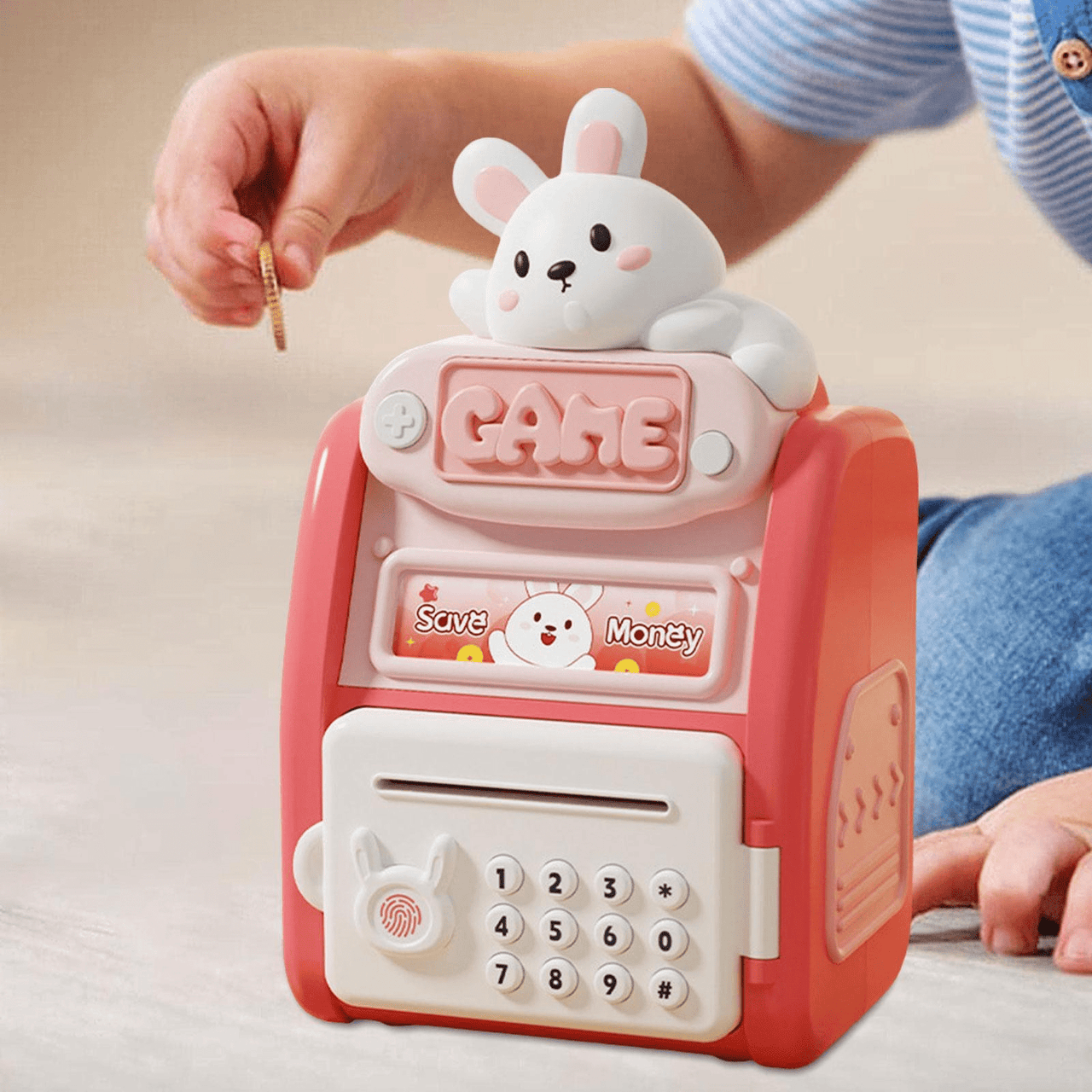 BUNNY ATM SAVING MONEY BOX