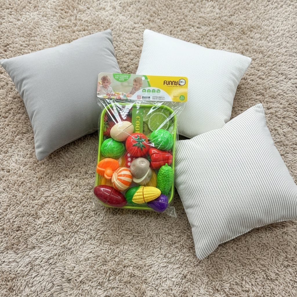 VEGETABLE AND FRUIT CUTTING SET FOR KIDS