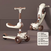 Thumbnail for 3 IN 1 KIDS PREMIUM FOLDABLE SCOOTY WITH MUSIC & LIGHTS