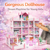 Thumbnail for GRAND PRINCESS DOLL HOUSE MANSION – 3-STOREY PLAY HOUSE WITH FURNITURE