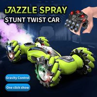 Thumbnail for R/C HAND CONTROL STUNT CAR WITH SMOKE LIGHTS & 2.4GHZ CONTROL