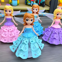 Thumbnail for 11.5 INCH BEAUTIFUL PRINCESS DOLL SET - HARD BODY