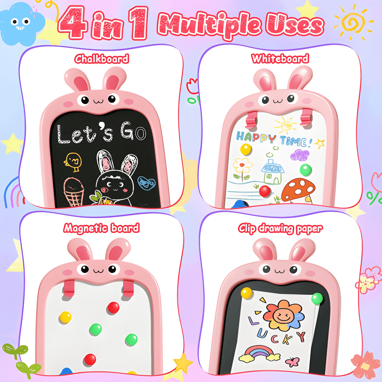 BUNNY MAGNECTIC DRAWING  BOARD WITH CHAIR