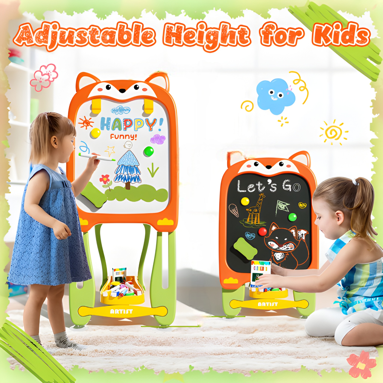 CAT MAGNECTIC DRAWING BOARD WITH CHAIR