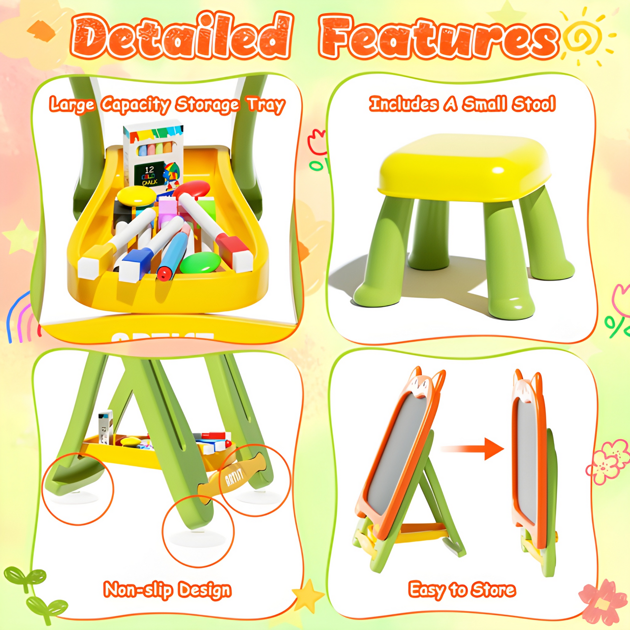 CAT MAGNECTIC DRAWING BOARD WITH CHAIR