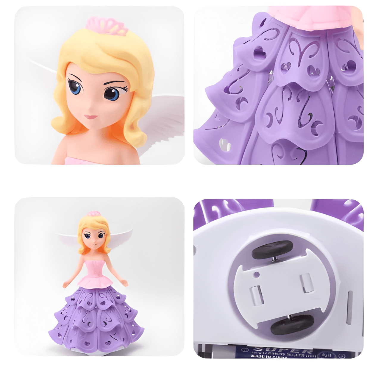 11.5 INCH BEAUTIFUL PRINCESS DOLL SET - HARD BODY