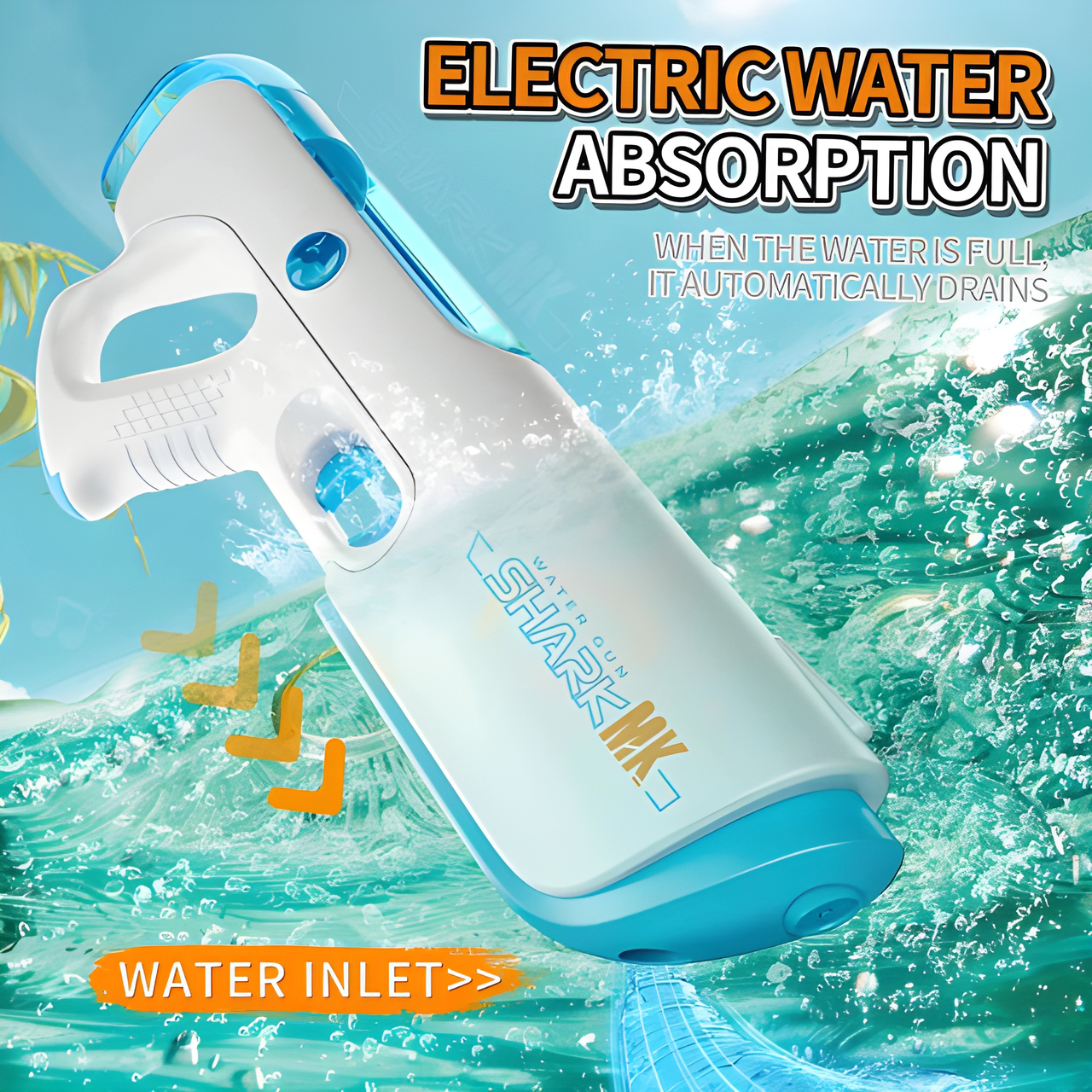 SHARK MK ELECTRIC SHARK WATER GUN ELECTRIC AUTOMATIC BLASTER