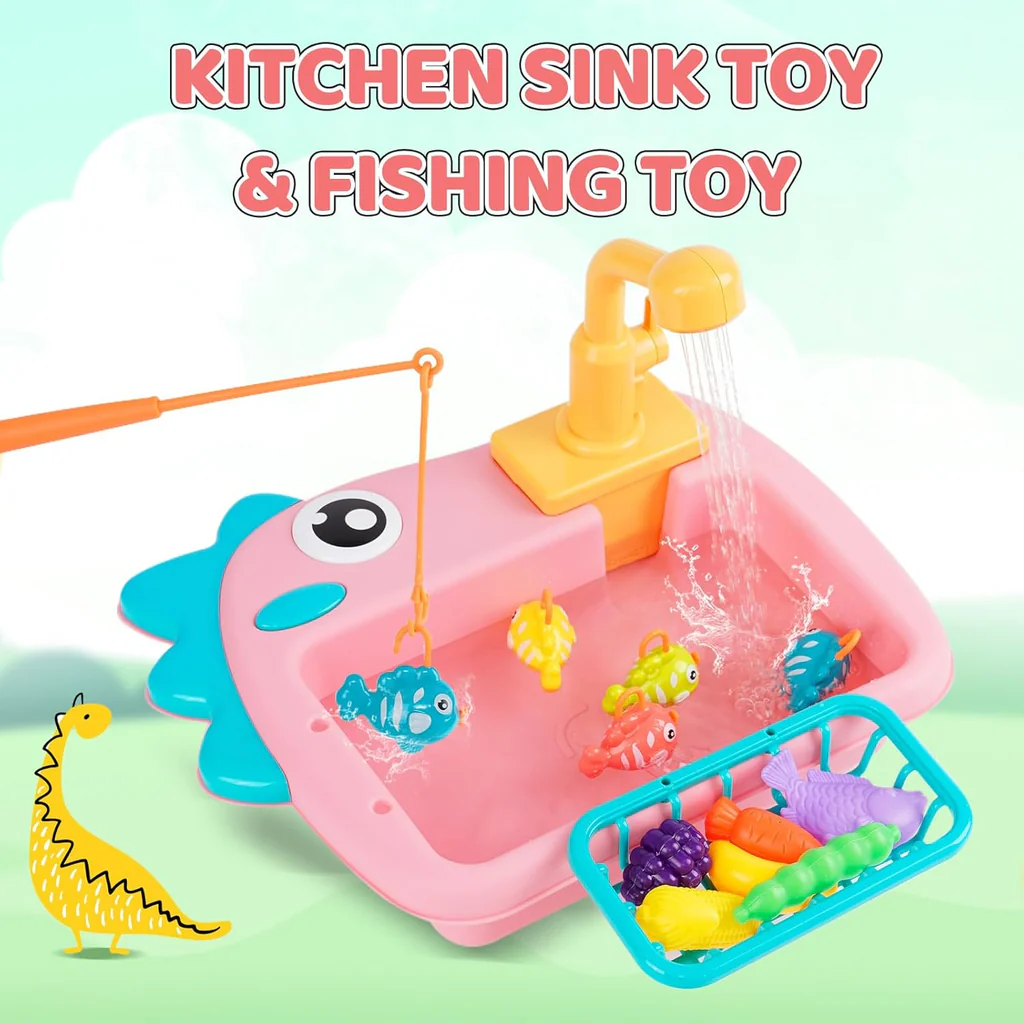 DINOSAUR KITCHEN SINK PLAYSET FOR KIDS
