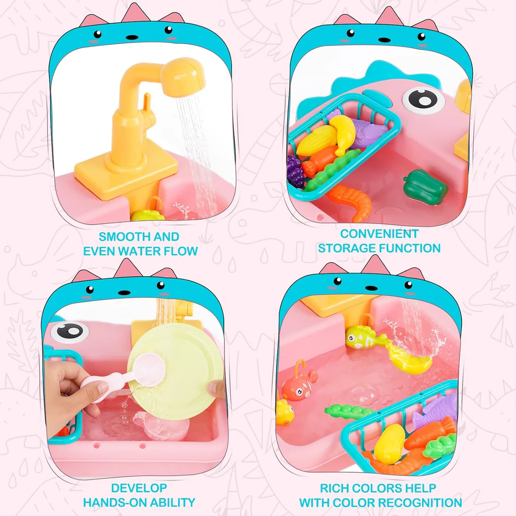 DINOSAUR KITCHEN SINK PLAYSET FOR KIDS
