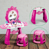 Thumbnail for MAGICAL PRINCESS VANITY TABLE & STOOL SET FOR GIRLS  ( 35 PIECES )