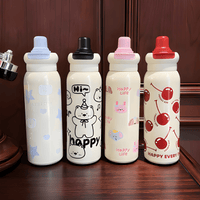 Thumbnail for CUTE CARTOON INSULATED WATER BOTTLE FOR KIDS AND ADULTS ( PACK OF 1 )