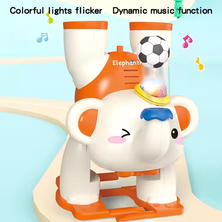 BLOWING BALL ELEPHANT TOY WITH MUSIC & LIGHTS