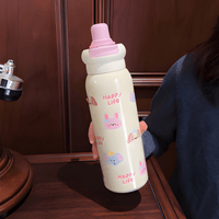 Thumbnail for CUTE CARTOON INSULATED WATER BOTTLE FOR KIDS AND ADULTS ( PACK OF 1 )