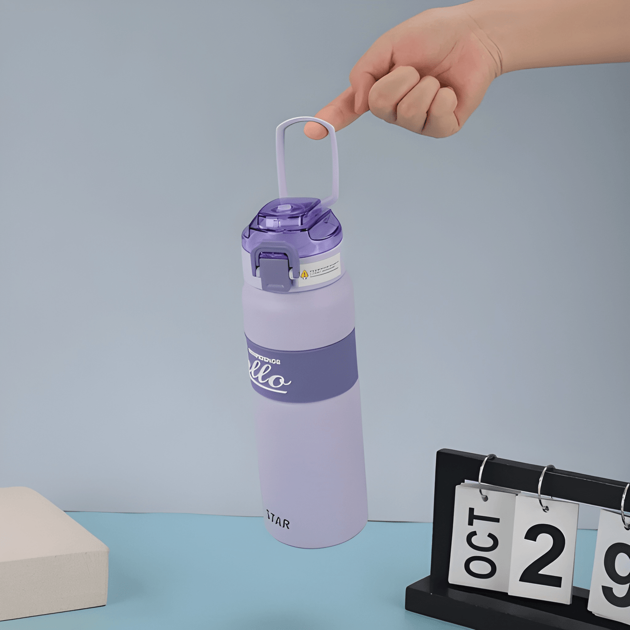 HELLO STAINLESS STEEL WATER BOTTLE ( PACK OF 1 )