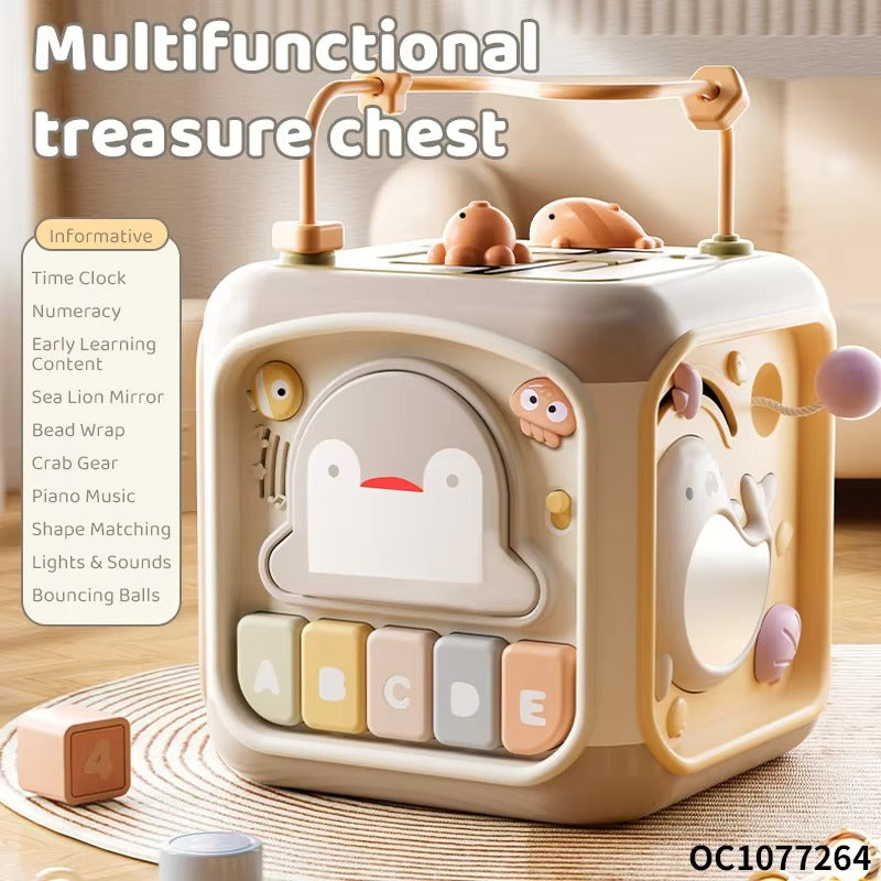 MULTI-FUNCTION SIX-SIDED HAND DRUM TOY