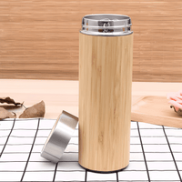 Thumbnail for ECO BAMBOO STYLE STAINLESS STEEL WATER BOTTLE
