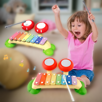 Thumbnail for MUSICAL MUSHROOM XYLOPHONE DRUM SET ( PACK OF 1 )