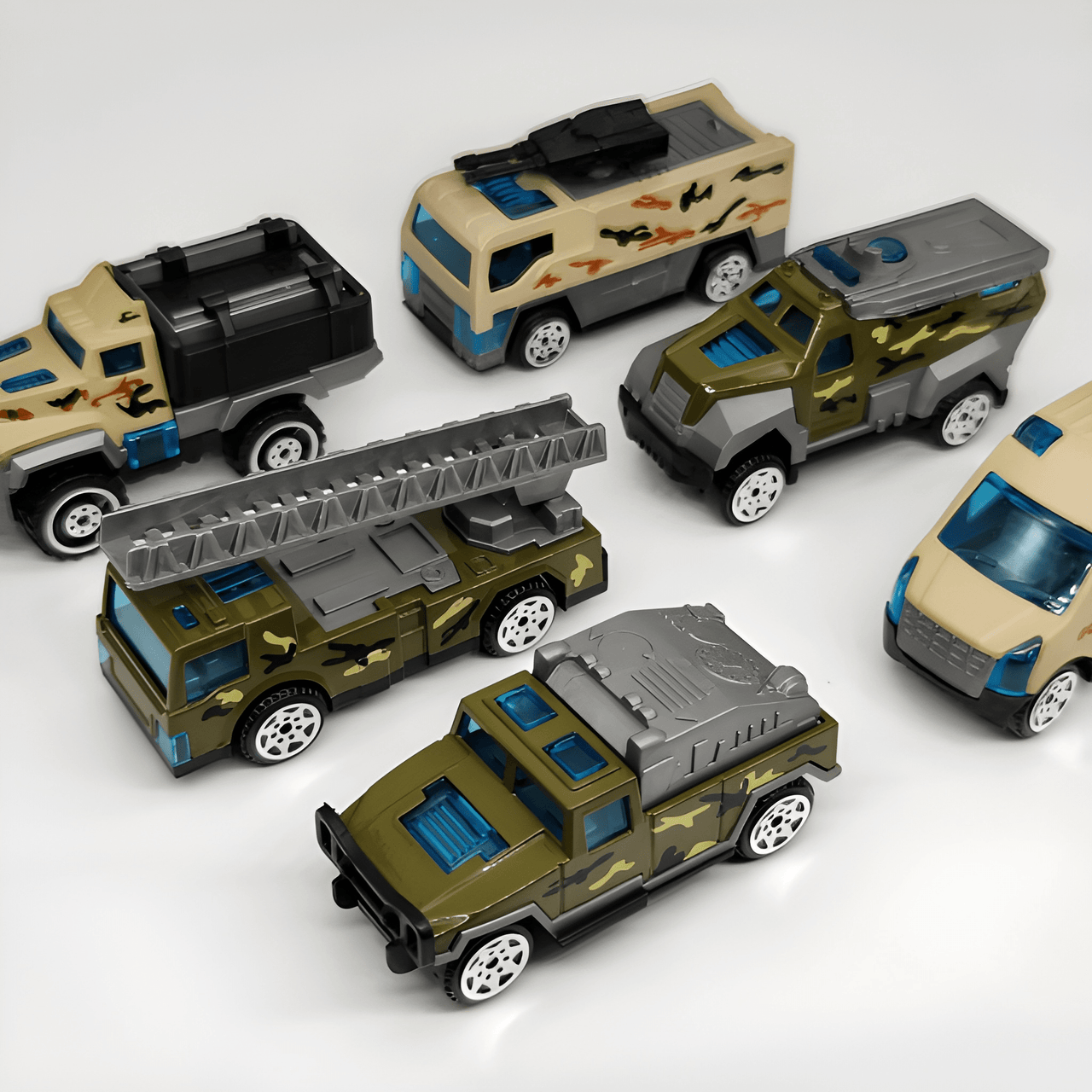 ACRYLIC BOX MINI METAL PULL- BACK CAR PACK OF 12