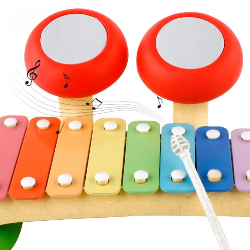 MUSICAL MUSHROOM XYLOPHONE DRUM SET ( PACK OF 1 )
