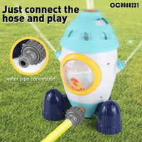 Thumbnail for GARDEN ROTATION WATER SPRAY ROCKET TOY