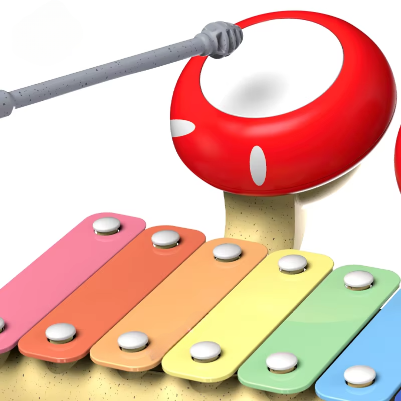 MUSICAL MUSHROOM XYLOPHONE DRUM SET ( PACK OF 1 )