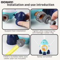 Thumbnail for GARDEN ROTATION WATER SPRAY ROCKET TOY