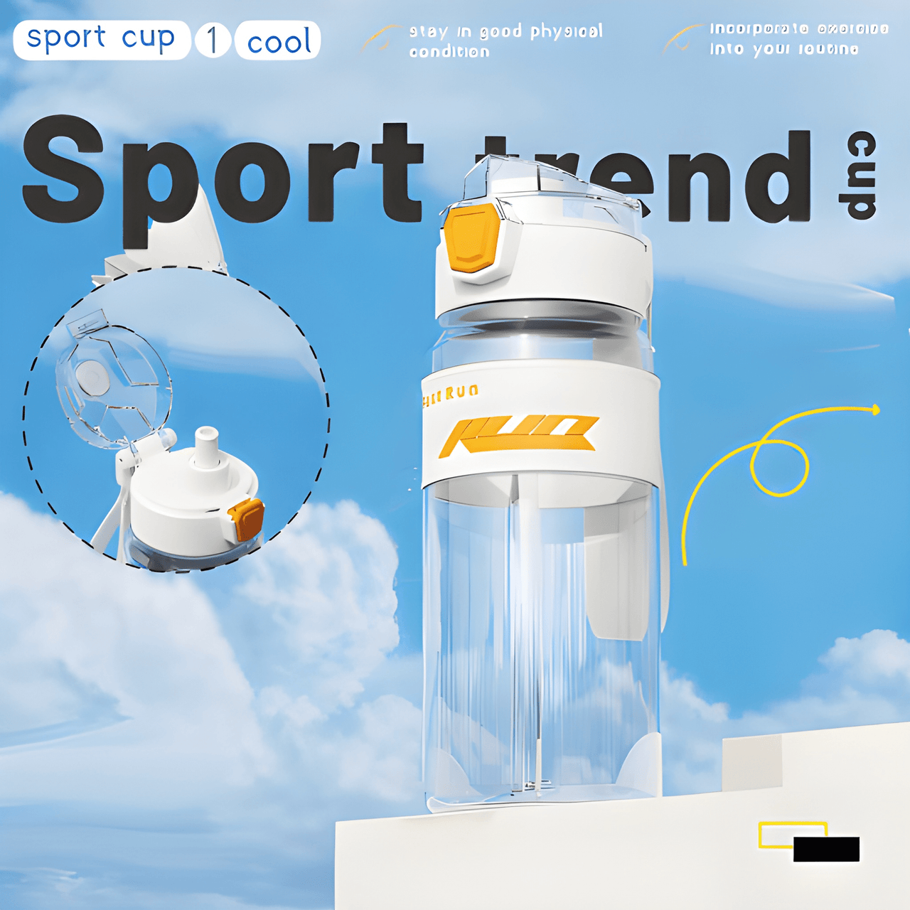 SPORT TREND CUP WATER BOTTEL FOR KIDS AND ADULTS