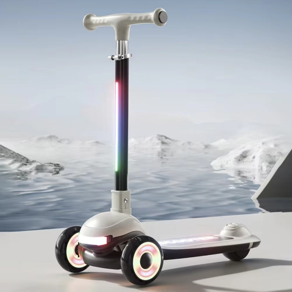 KIDS FOLDABLE 3 WHEEL SCOOTY WITH LIGHTS