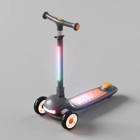 Thumbnail for KIDS FOLDABLE 3 WHEEL SCOOTY WITH LIGHTS