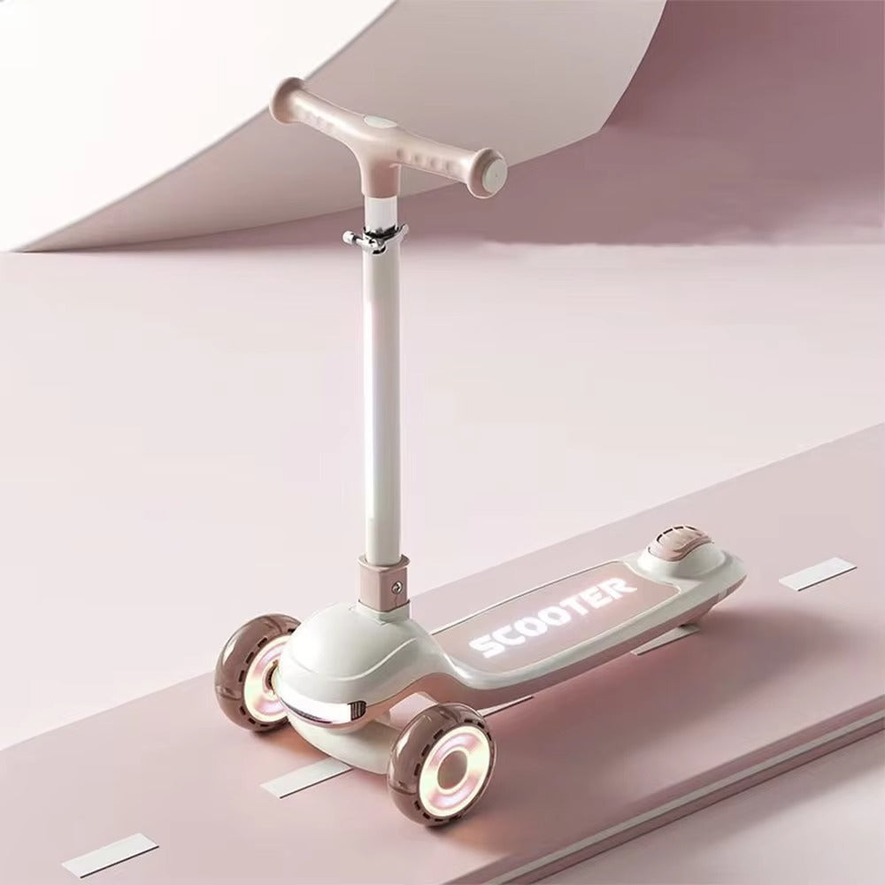 KIDS FOLDABLE 3 WHEEL SCOOTY WITH LIGHTS