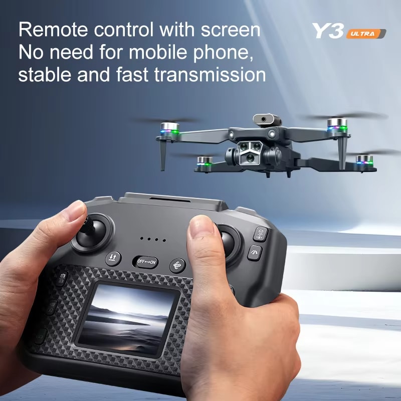 Y3 ULTRA DRONE DUAL CAMERA WITH LED LIGHTS