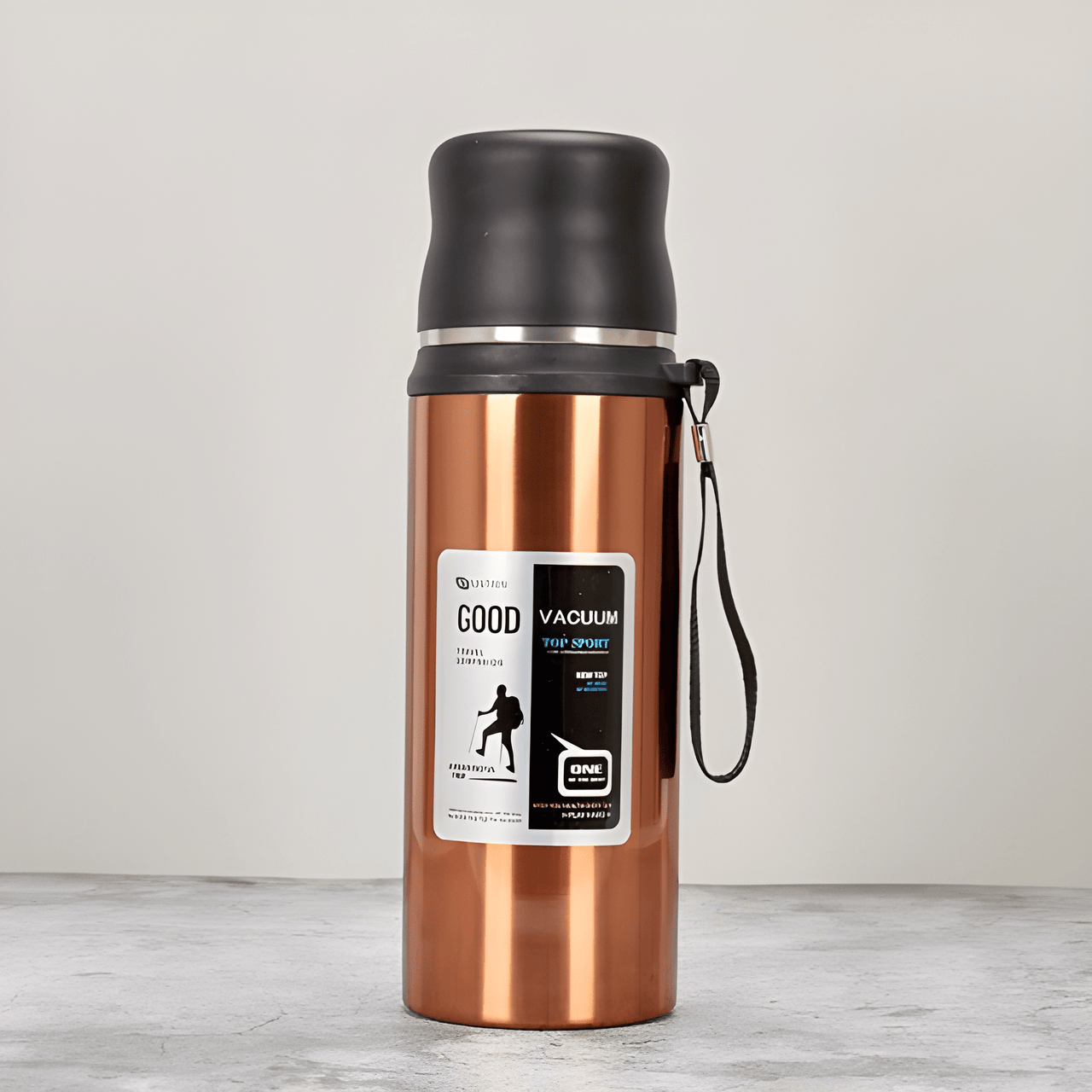 STAINLESS STEEL INSULATED FLASK WATER BOTTEL WITH LID ( PACK OF 1 )