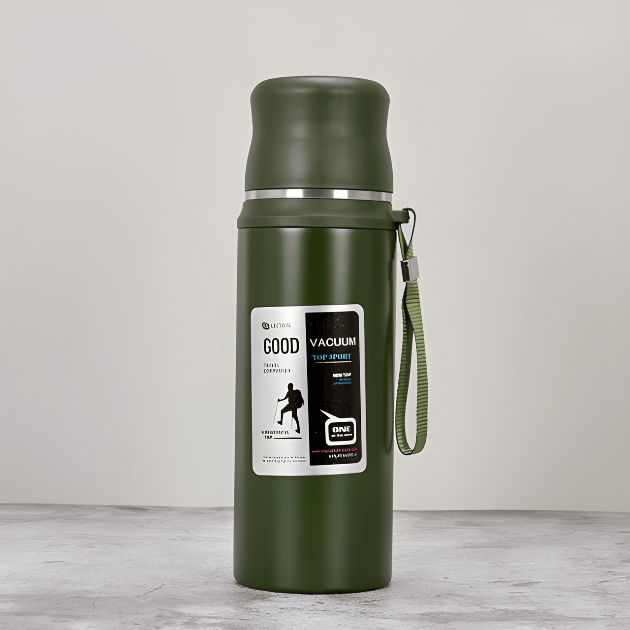 STAINLESS STEEL INSULATED FLASK WATER BOTTEL WITH LID ( PACK OF 1 )
