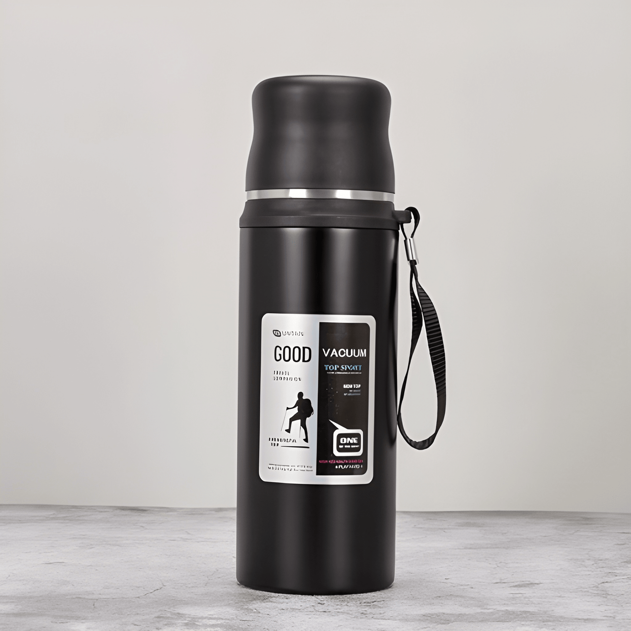 STAINLESS STEEL INSULATED FLASK WATER BOTTEL WITH LID ( PACK OF 1 )