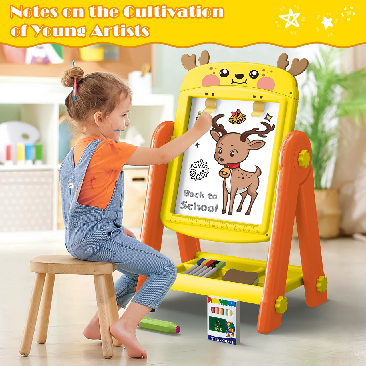 DEER EASEL MAGNETIC DRAWING BOARD