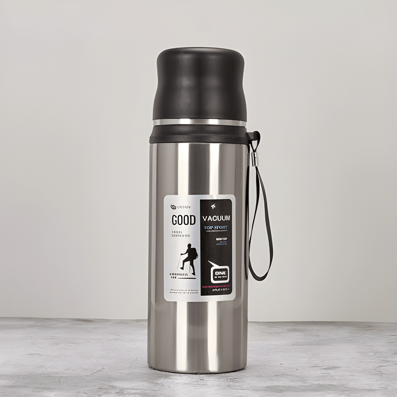 STAINLESS STEEL INSULATED FLASK WATER BOTTEL WITH LID ( PACK OF 1 )