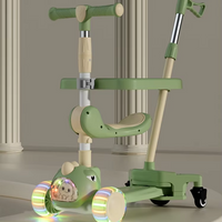 Thumbnail for DINO HEIGHT ADJUSTABLE FOLDABLE SCOOTY WITH MUSIC AND LIGHT